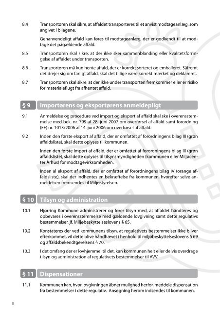 Regulativ for erhvervsaffald - Hjørring Kommune