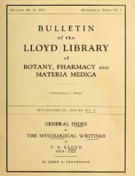 General index to the mycological writings of C. G. Lloyd ... - MykoWeb