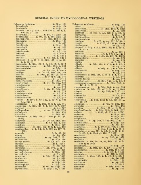 General index to the mycological writings of C. G. Lloyd ... - MykoWeb