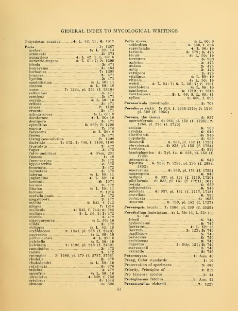 General index to the mycological writings of C. G. Lloyd ... - MykoWeb