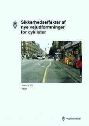 Sikkerhedseffekten af nye vejudformninger i vejkryds - Cykelviden
