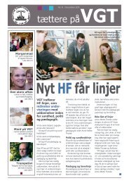 Nyt HF får linjer - Vestjysk Gymnasium Tarm