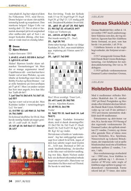 100 år Skakbladet - Dansk Skak Union