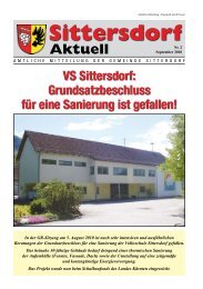 Aktuell - Gemeinde Sittersdorf