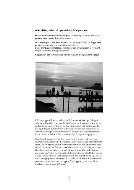 MEDLEMSBLAD FÖR DRÖMGRUPPSFORUM Nr 2/2012