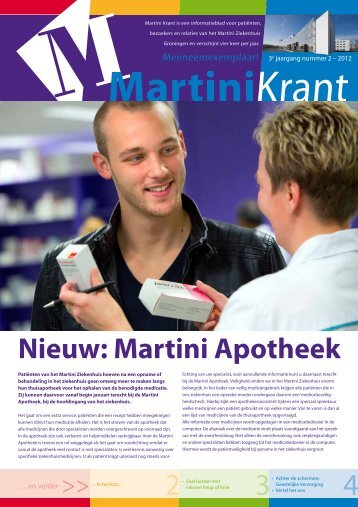 Meeneemexemplaar! 3e jaargang nummer 2 ... - Martini ziekenhuis