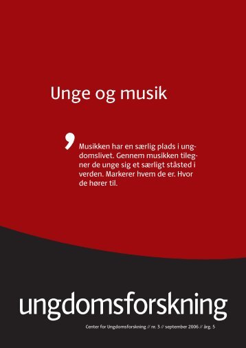 Unge og musik - Center for Ungdomsforskning