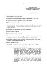 PROCES-VERBAL de la séance du Conseil communal du mercredi ...