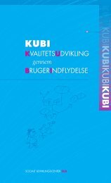 pjece om KUBI - Socialt Udviklingscenter SUS