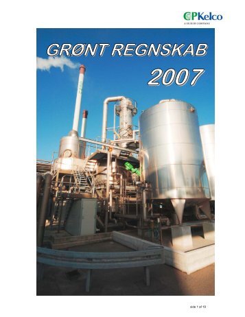 GRØNT REGNSKAB - CP Kelco