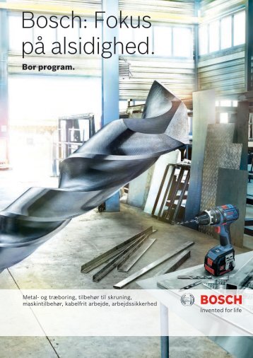 Bosch: Fokus på alsidighed.