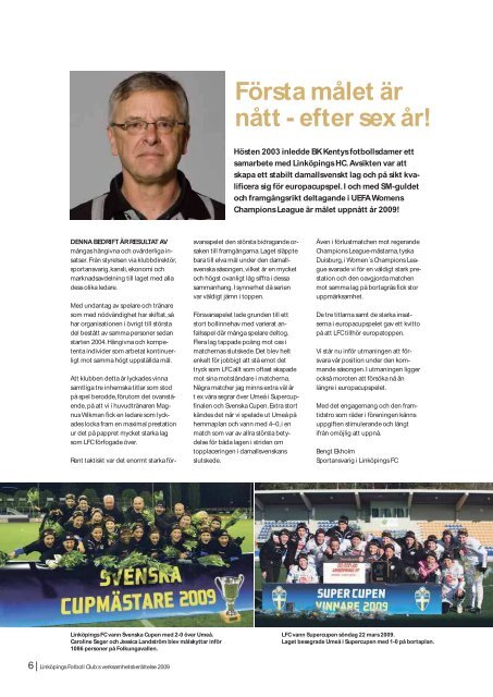 LFC ÅRSBOK 2009 (pdf 1 MB) - Linköpings FC