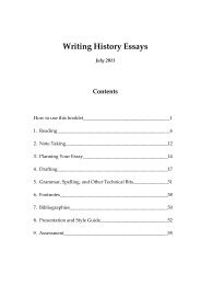 Writing history essays july 2011 - Victoria University of Wellington