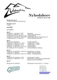 Nyhedsbrev - Vidar Skolen