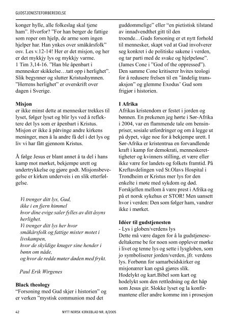 Nytt norsk kirkeblad nr 8-2005 - Det praktisk-teologiske seminar