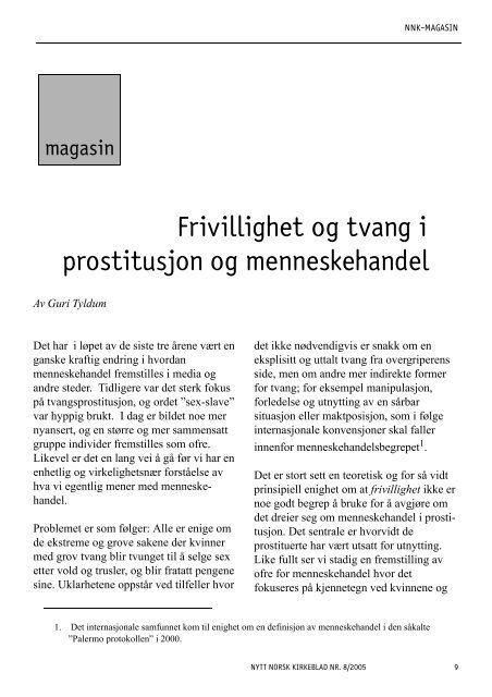 Nytt norsk kirkeblad nr 8-2005 - Det praktisk-teologiske seminar
