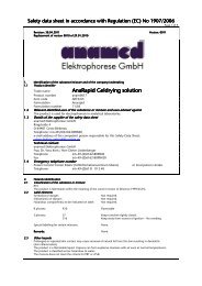 Anarapid gel drying solution - anamed Elektrophorese Gele und ...