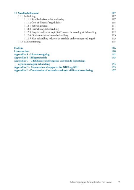 Referenceprogram for angstlidelser hos voksne - Sundhedsstyrelsen