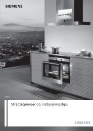 Komfurer, mikroovne og emhætter - Siemens