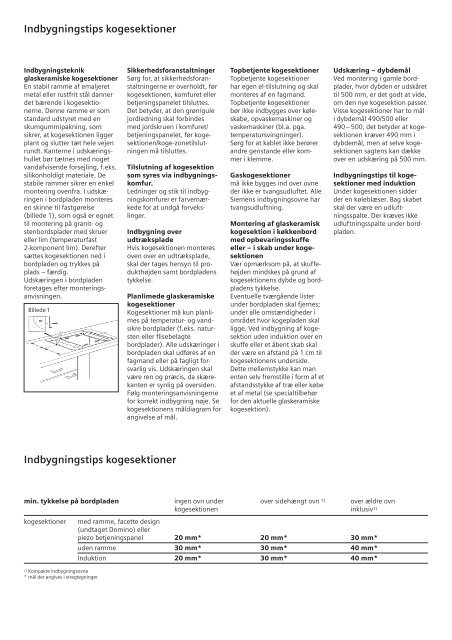 s Stregtegninger og indbygningstips - Siemens