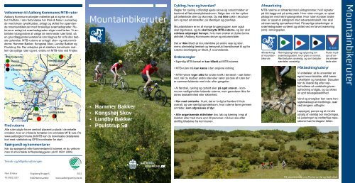 Folder om mountainbikeruter i Aalborg Kommune