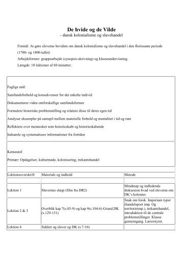 Kolonialisme og slavehandel