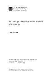 Risk analysis methods within offshore wind energy - NTNU