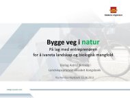 Bygge veg i natur - Via Nordica 2012