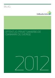 Bilag - Offentlig-privat samarbejde i Danmark og Sverige - Rådet for ...