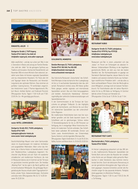 TOP Essen und Trinken - top-magazin-stuttgart.de