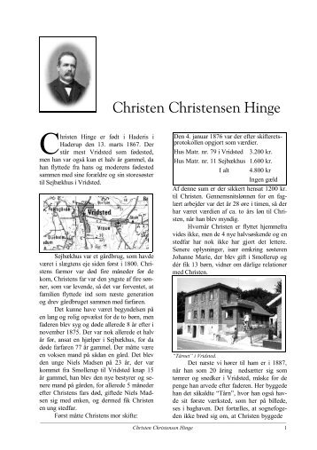 Christen Christensen Hinge