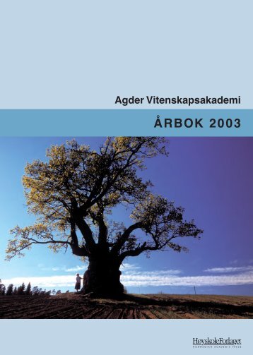 2003 - AGDER VITENSKAPSAKADEMI