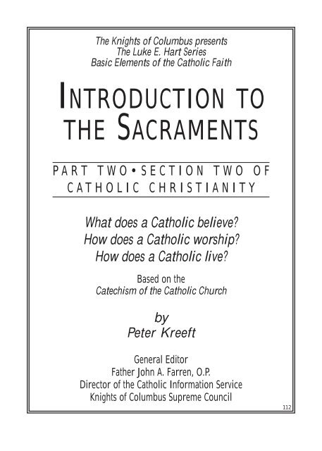 Luke E. Hart Series - Part 2, Section 2: Introduction to the Sacraments