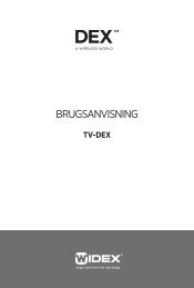 Brugsanvisning - Widex