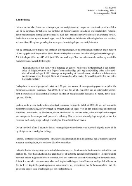 RIGSADVOKATEN Meddelelse nr. 9/2005 Rettet juni 2010 J ... - Krim