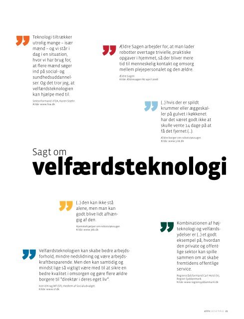 Velfærdsteknologi - Servicestyrelsen