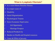 What is Lymphatic Filariasis?