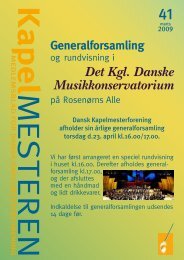 Det Kgl. Danske Musikkonservatorium - Dansk Kapelmesterforening
