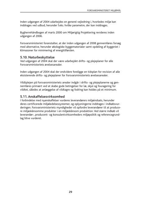 Forsvarsministeriets Miljøstrategi 2003 - Forsvarskommandoen