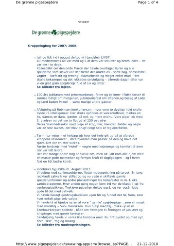 Page 1 of 4 De grønne pigespejdere 21-12-2010 http://www ...