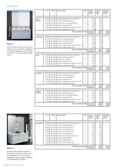 Product catalog