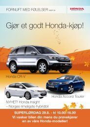 Gjør et godt Honda-kjøp! - 123 on Web