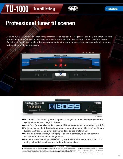 NYE PRODUKTER - Roland Scandinavia a/s