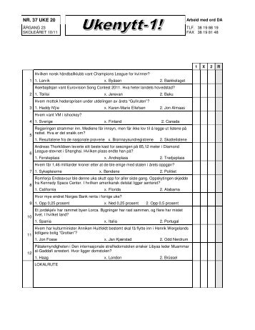 NR. 37 UKE 20 - Minskole.no
