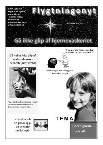 Flygtningenyt nr. 2, december 2012: tema - Støttekredsen for ...