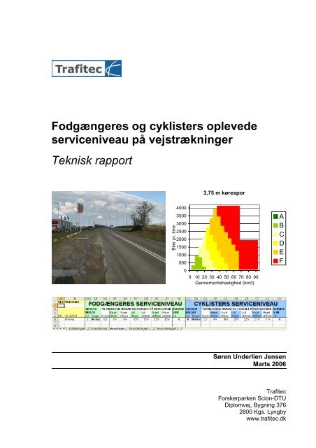 Fodgængeres og cyklisters oplevede serviceniveau på ... - Trafitec