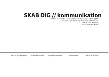 SKAB DIG // kommunikation