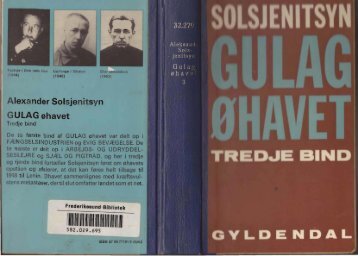 Solsjenitsyn, Gulag Øhavet, Bd.3, s. 86-98