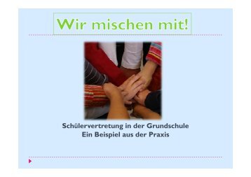 Schülervertretung in der Grundschule g Ein ... - Antoniusschule