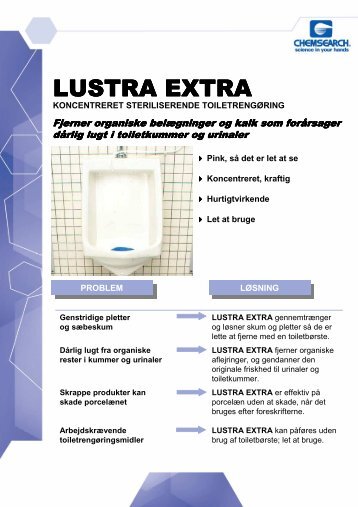 NC E Lustra EXTRA TS - DK - NCH Europe Inc., Danmark